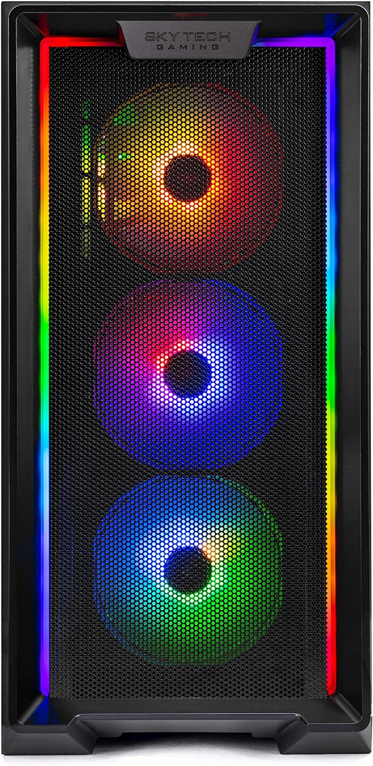Skytech Gaming Nebula Gaming PC Desktop – AMD Ryzen 5 3600 3.6 GHz, NVIDIA GTX 1650, 500GB NVME SSD, 16GB DDR4 RAM 3200, 600W Gold PSU, 11AC Wi-Fi, Windows 11 Home 64-bit,Black - Image 8