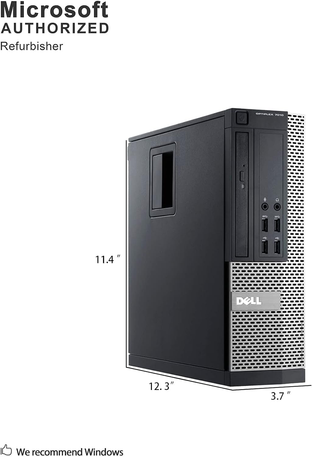 Dell Optiplex 7010 Business Desktop Computer (Intel Quad Core i5-3470 3.2GHz, 16GB RAM, 2TB HDD, USB 3.0, DVDRW, Windows 10 Professional (Renewed) - Image 4