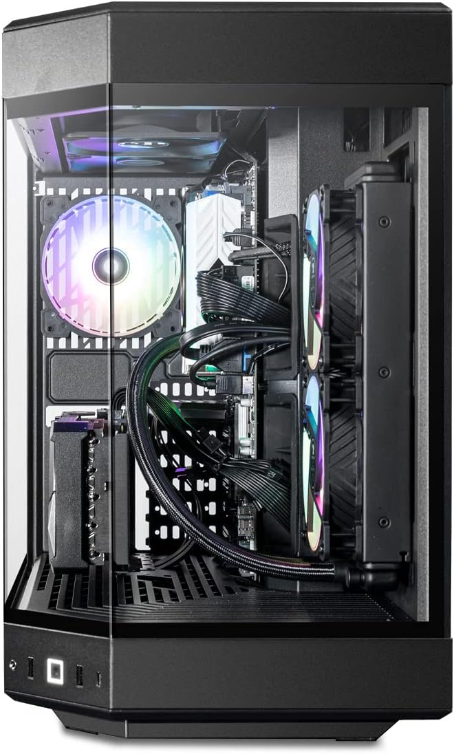 iBuyPower Pro Y60 Gaming PC Computer Desktop Y60BI9N4701 (Intel i9-13900KF 3.0 GHz, Nvidia GeForce RTX 4070 12GB, 32 GB 5200 MHz DDR5 RAM, 1TB NVMe SSD, WiFi Ready, Windows 11 Home),Black - Image 3