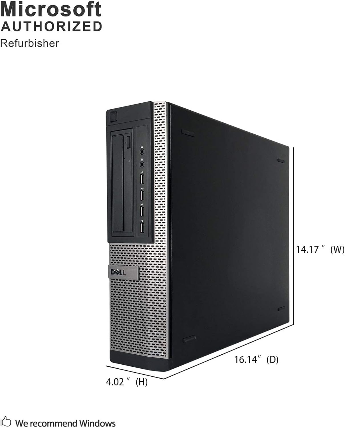 Dell Optiplex 7010 Business Desktop Computer (Intel Quad Core i5-3470 3.2GHz, 16GB RAM, 2TB HDD, USB 3.0, DVDRW, Windows 10 Professional (Renewed) - Image 2