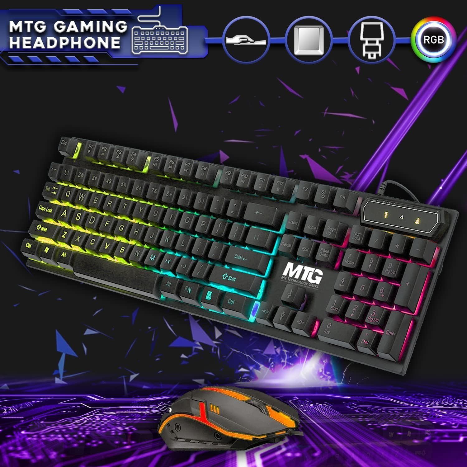 HP ProDesk Desktop RGB Computer PC Intel i5-6th Gen. Quad-Core Processor 16GB DDR4 Ram 1TB SSD, 22 Inch Monitor, Gaming Keyboard and Mouse, Speakers, Built-in WiFi, Win 10 Pro (Renewed), 600 G3 - Image 4