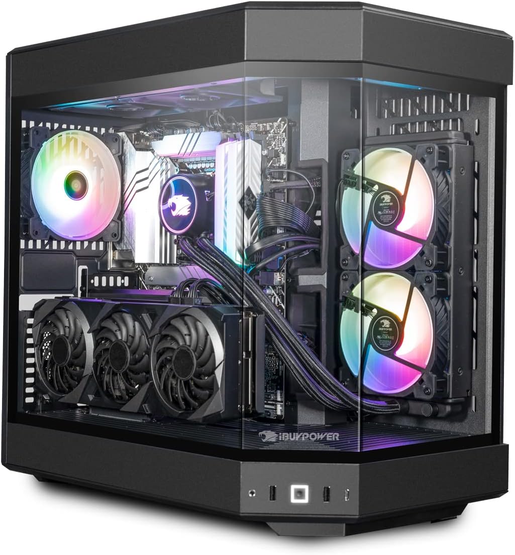 iBuyPower Pro Y60 Gaming PC Computer Desktop Y60BI9N4701 (Intel i9-13900KF 3.0 GHz, Nvidia GeForce RTX 4070 12GB, 32 GB 5200 MHz DDR5 RAM, 1TB NVMe SSD, WiFi Ready, Windows 11 Home),Black - Image 2