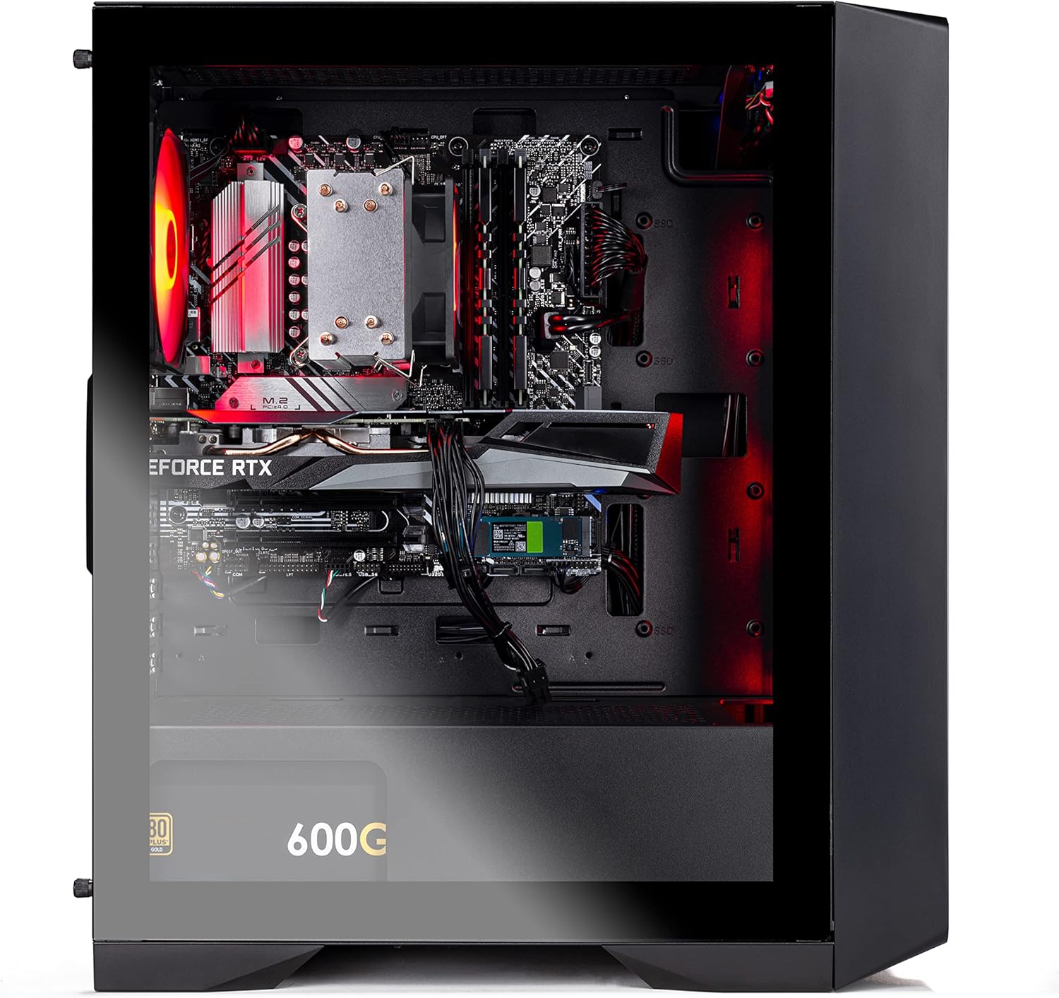 Skytech Gaming Nebula Gaming PC Desktop – AMD Ryzen 5 3600 3.6 GHz, NVIDIA GTX 1650, 500GB NVME SSD, 16GB DDR4 RAM 3200, 600W Gold PSU, 11AC Wi-Fi, Windows 11 Home 64-bit,Black - Image 10