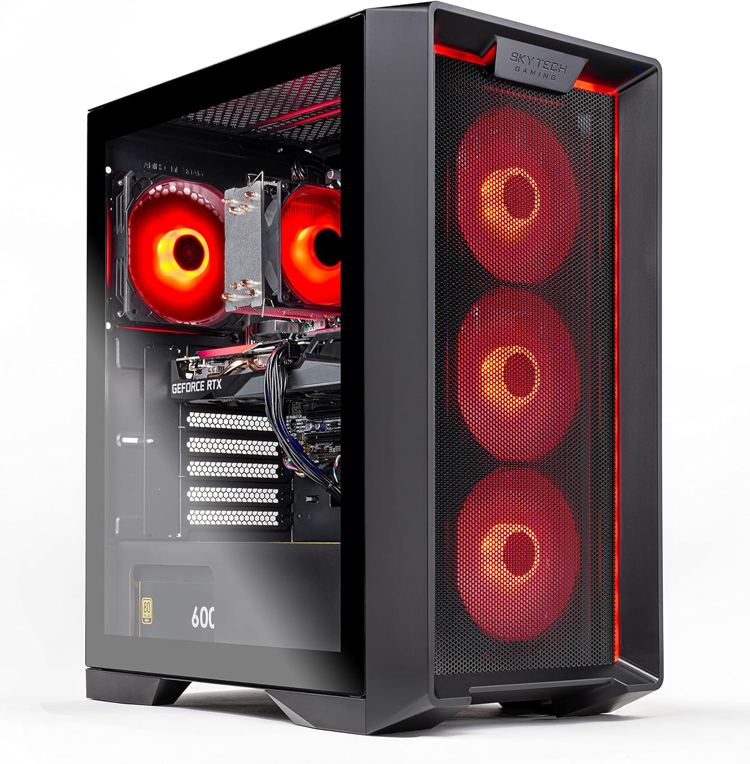 Skytech Gaming Nebula Gaming PC Desktop – AMD Ryzen 5 3600 3.6 GHz, NVIDIA GTX 1650, 500GB NVME SSD, 16GB DDR4 RAM 3200, 600W Gold PSU, 11AC Wi-Fi, Windows 11 Home 64-bit,Black - Image 9