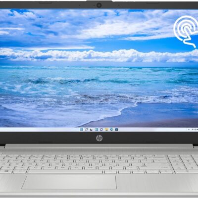 HP 15.6″ Laptop，HD Touchscreen Display, Intel Core i3-1215U Processor, 16GB RAM, 1TB SSD, Numeric Keypad, SD Card Reader, Bluetooth, Wi-Fi, Windows 11 Home, XOZON Accessories, Silver