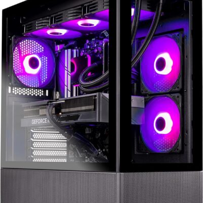 Skytech Gaming Azure Gaming PC Desktop – Intel Core i9 13900K 3.0 GHz, NVIDIA RTX 4090, 2TB NVME Gen4 SSD, 64GB DDR5 RAM RGB, 1000W Gold PCIE 5.0 PSU, 360mm AIO, 11AC Wi-Fi, Windows 11 Home 64-bit